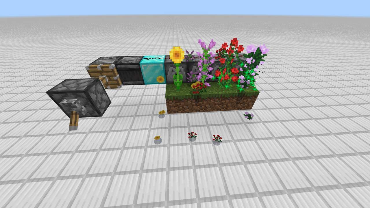 マイクラ 各種染料になる花の種類と増やし方 自動収穫装置 統合版
